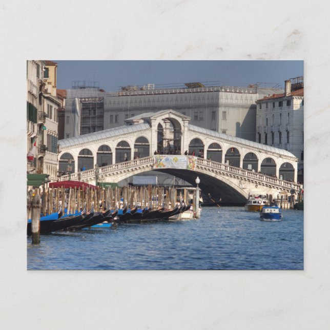 Postal Rialto Bridge Venice Italia (Anverso)