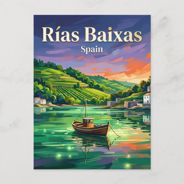 Postal Rías Baixas España (Anverso)
