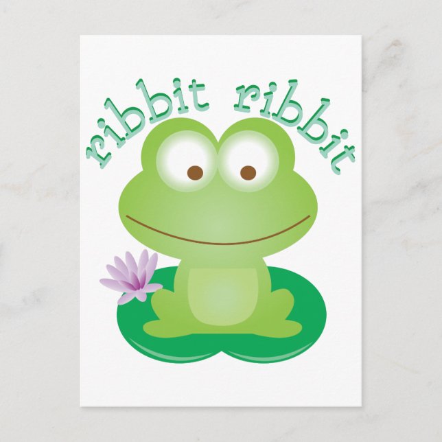 Postal Ribbit Ribbit Ribbit (Anverso)