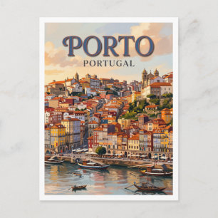 Postal Ribeira, Oporto Portugal