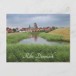 Postal Riberhus y Ribe, Jutland, Dinamarca