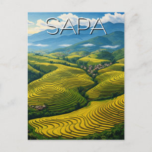 Postal Rice Padi en Sapa Vietnam Viaja