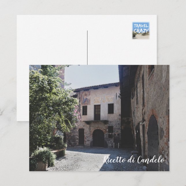 Postal Ricetto di Candelo, Piamonte, Italia (Anverso / Reverso)