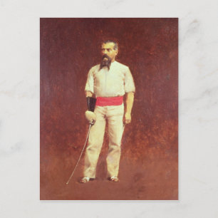 Postal Richard Burton con vestido de esgrima, 1889