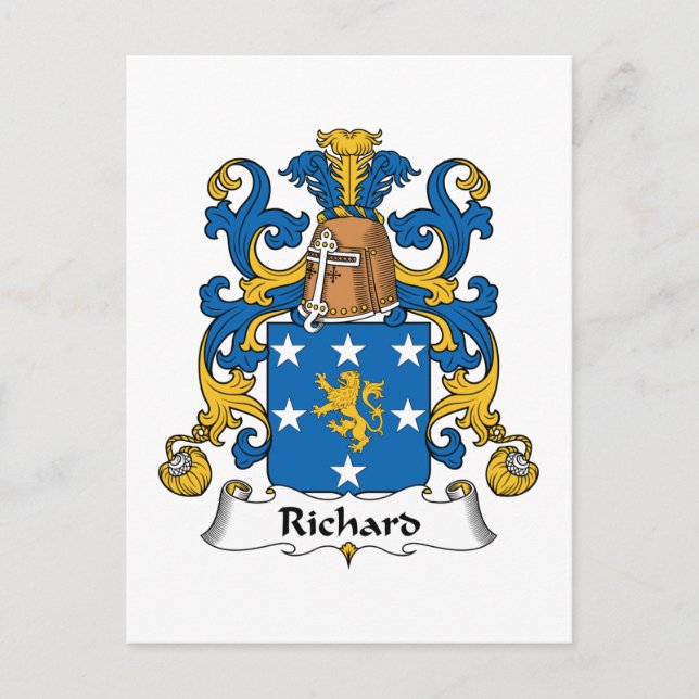 Postal Richard Family Crest (Anverso)