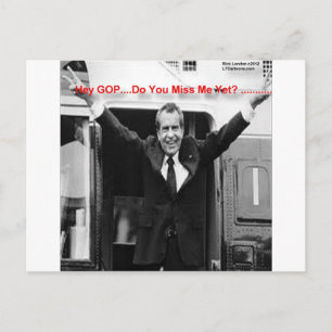 Postal Richard Nixon "¿Me Extrañas Ya?" Regalos y Camiset