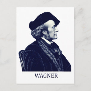 Postal Richard Wagner, azul