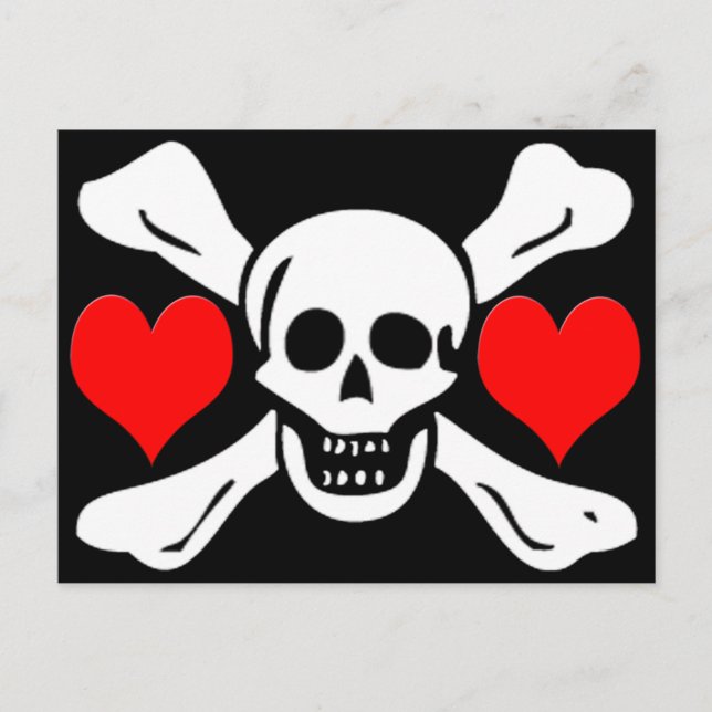 Postal Richard Worley-Hearts (Anverso)