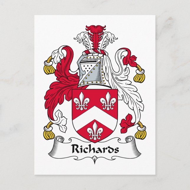 Postal Richards Family Crest (Anverso)