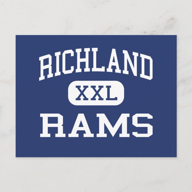 Postal Richland - Rams - High - Johnstown Pennsylvania (Anverso)