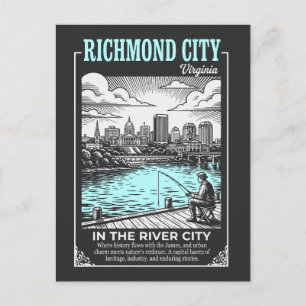 Postal Richmond Ciudad Virginia En La Ciudad Del Río