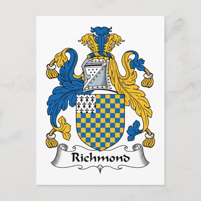 Postal Richmond Family Crest (Anverso)