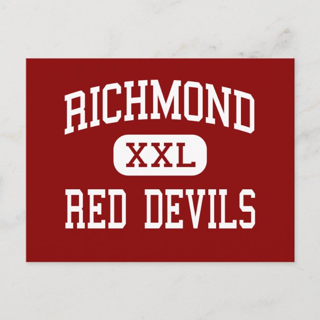Postal Richmond - Red Devils - High - Richmond Indiana (Anverso)