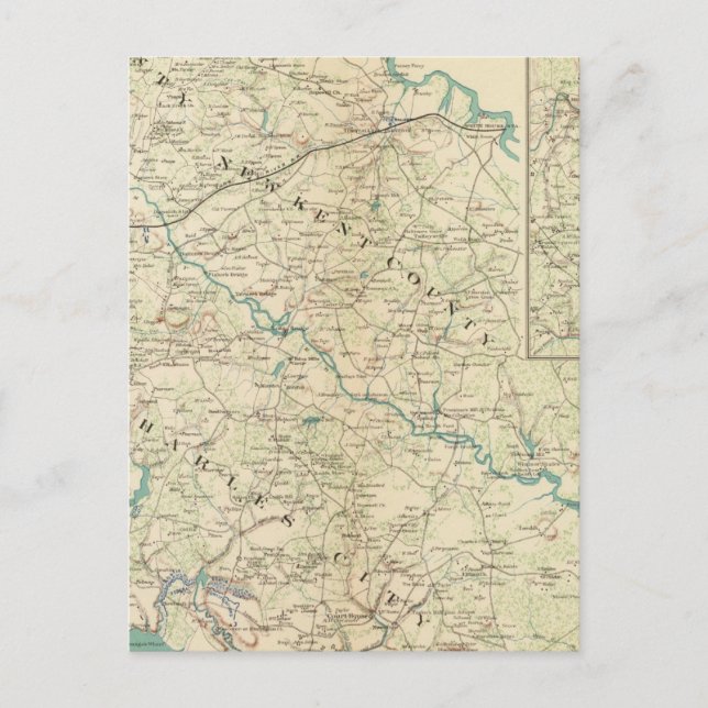 Postal Richmond, Va, Península (Anverso)