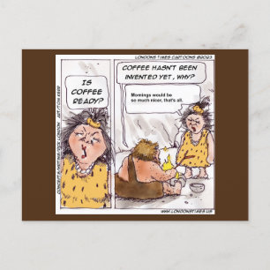 Postal Rick London Café Prehistórico Dibujo Animado Diver