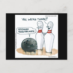 Postal Rick London Cartoons Divertidos Comic Bowling 