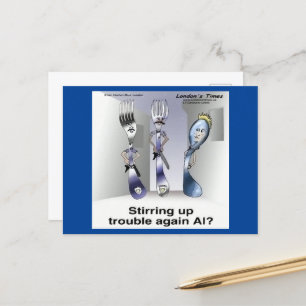 Postal Rick London Funny Silverware Police