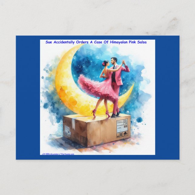 Postal Rick London Himalayan Pink Salsa Funny (Anverso)