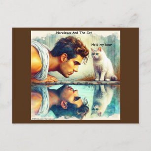 Postal Rick London Narciso & El Gato Divertido