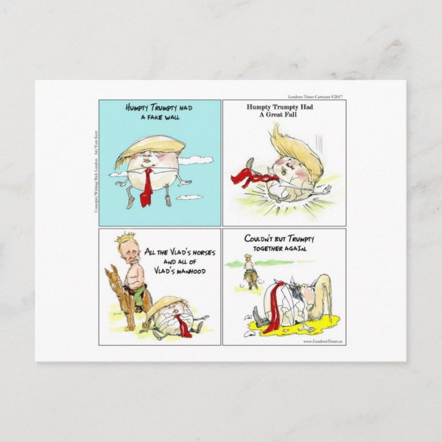 Postal Rick London "Trumpty Dumpty" ("Trumpty Dumpty") es (Anverso)