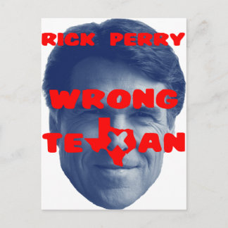 Postal Rick Perry - Texan equivocado