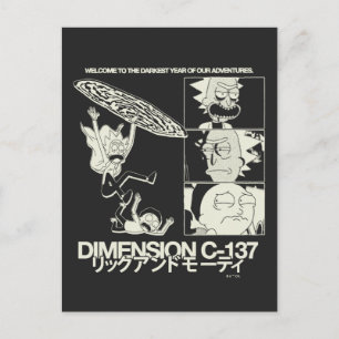 Postal RICK Y MORTY™   Dimensión C-137