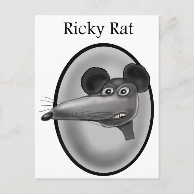 Postal Ricky Rat Personalizado (Anverso)