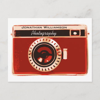 Postal Ricos negocios de fotografía con cámara roja