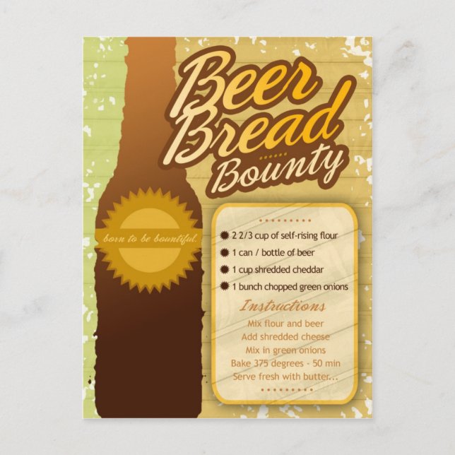 Postal Ricos recetas BEER BREAD BOUNTY (Anverso)