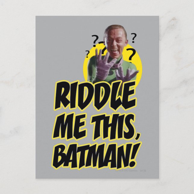 Postal Riddle Me This Batman (Anverso)