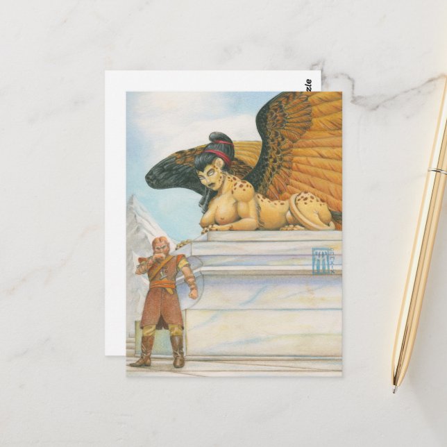 Postal Riddle Sphinx (Anverso/Reverso In Situ)