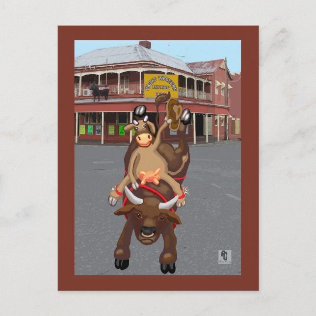 Postal Ride em cowgirl (Anverso)