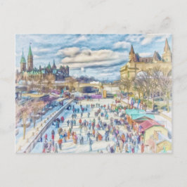 Postal Rideau Canal Ottawa Canada