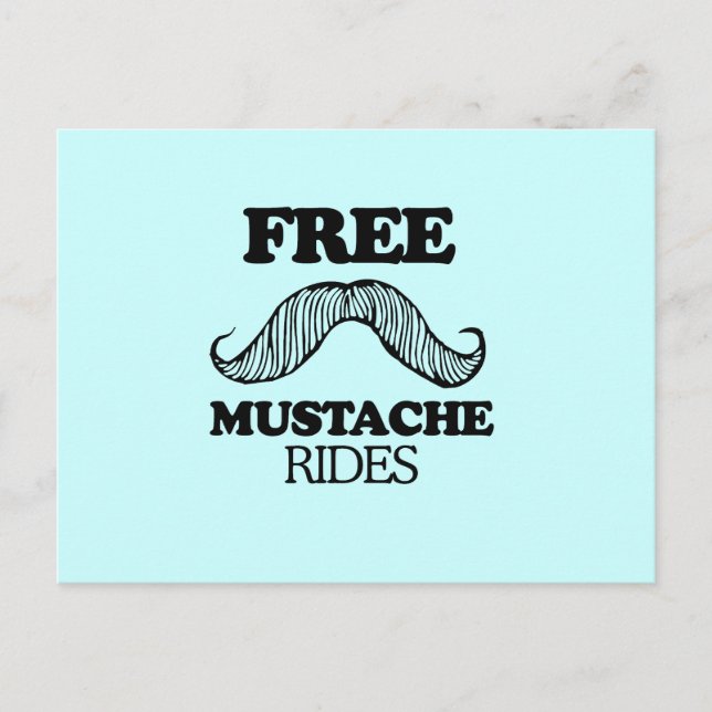 POSTAL RIDES MUSTACHE GRATUITAS (Anverso)