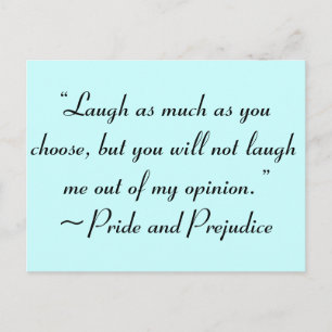 Postal Ríe Tanto Como Elijas Jane Austen Cita