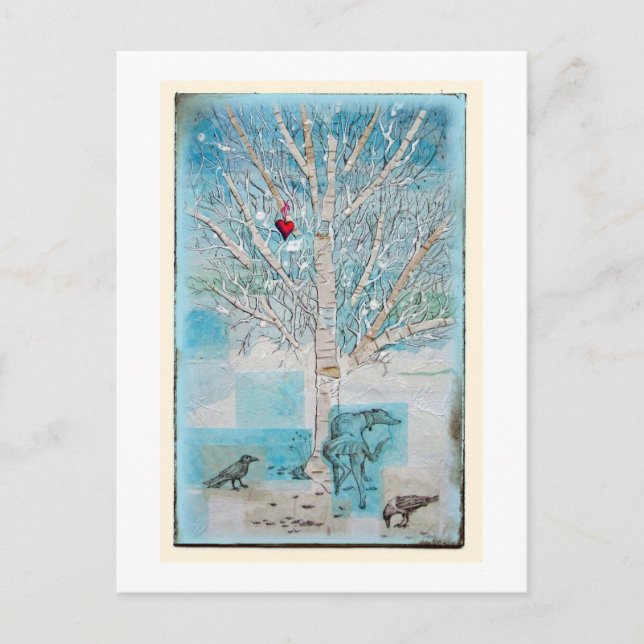 Postal riego del árbol de amor (Anverso)