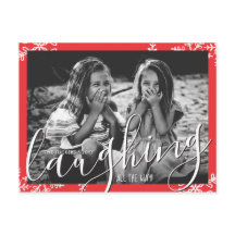 Riendo todo el camino Navidades de copos de nieve 