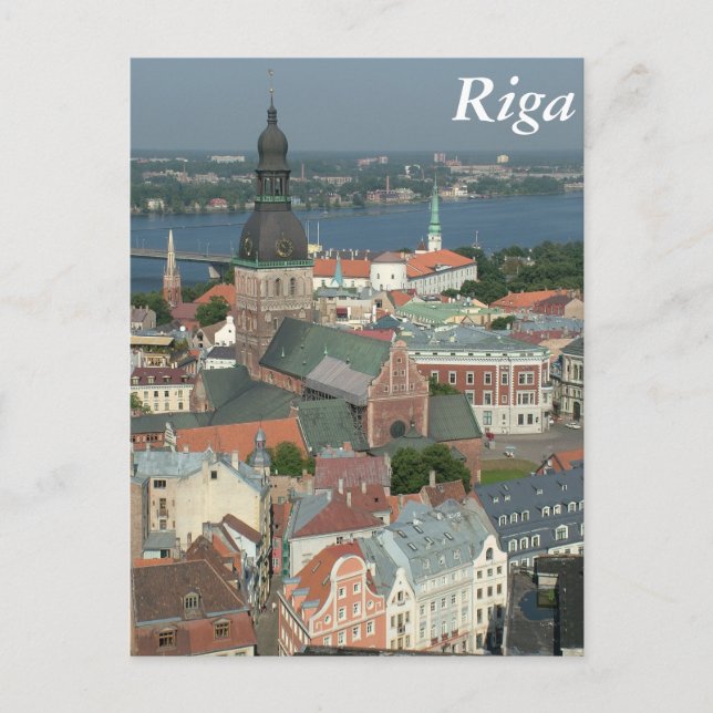 Postal Riga, Letonia (Anverso)