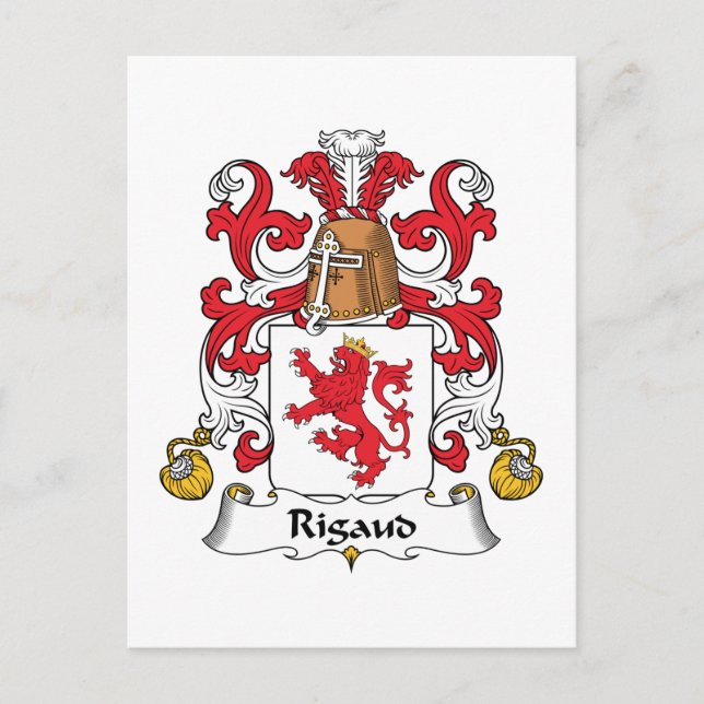 Postal Rigaud Family Crest (Anverso)