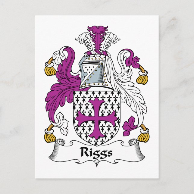 Postal Riggs Family Crest (Anverso)