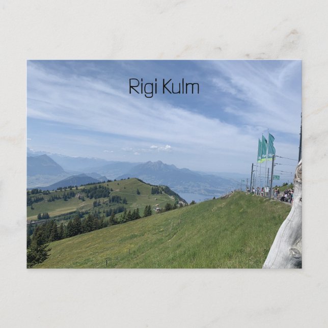 Postal Rigi Kulm Suiza (Anverso)