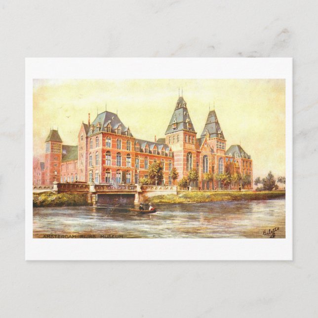 Postal Rijksmuseum Antiguo, Ámsterdam (Anverso)