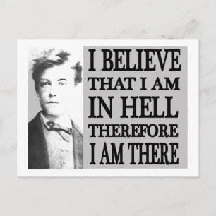 Postal Rimbaud en el infierno