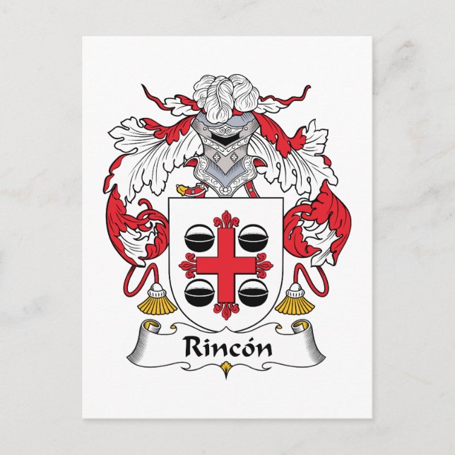 Postal Rincón Family Crest (Anverso)