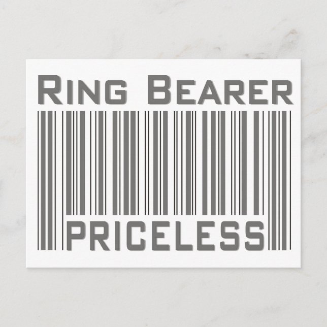 Postal Ring Bearer sin precio (Anverso)