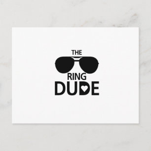 Postal Ring Dude chicos - boda de portador de anillo de n