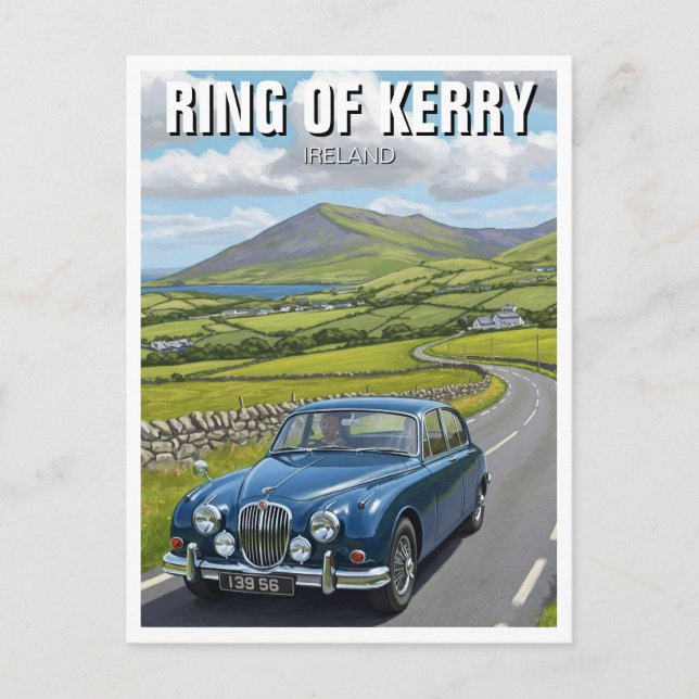 Postal Ring of Kerry Ireland Travel (Anverso)