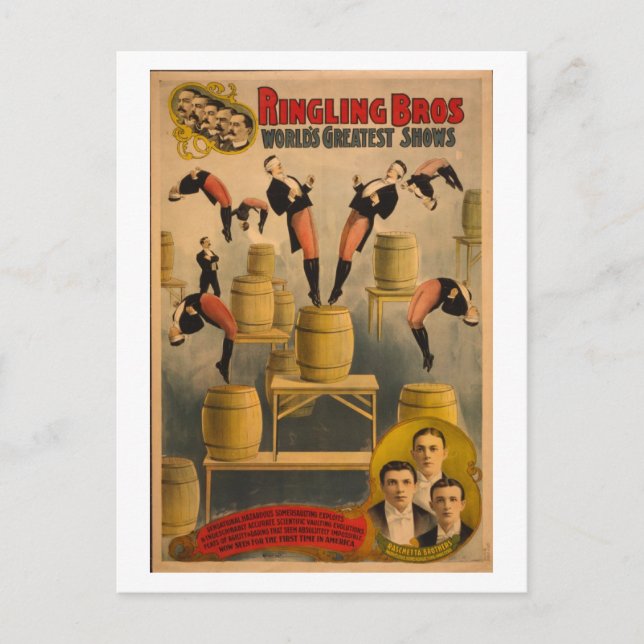 Postal Ringling Bros. /Raschetta Bros. (Anverso)