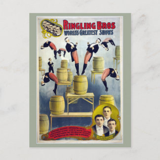Postal Ringling Bros Vintage Circus