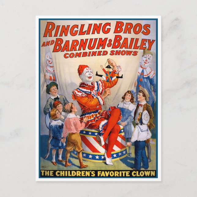Postal Ringling Bros y Barnum & Bailey Circus Poster (Anverso)